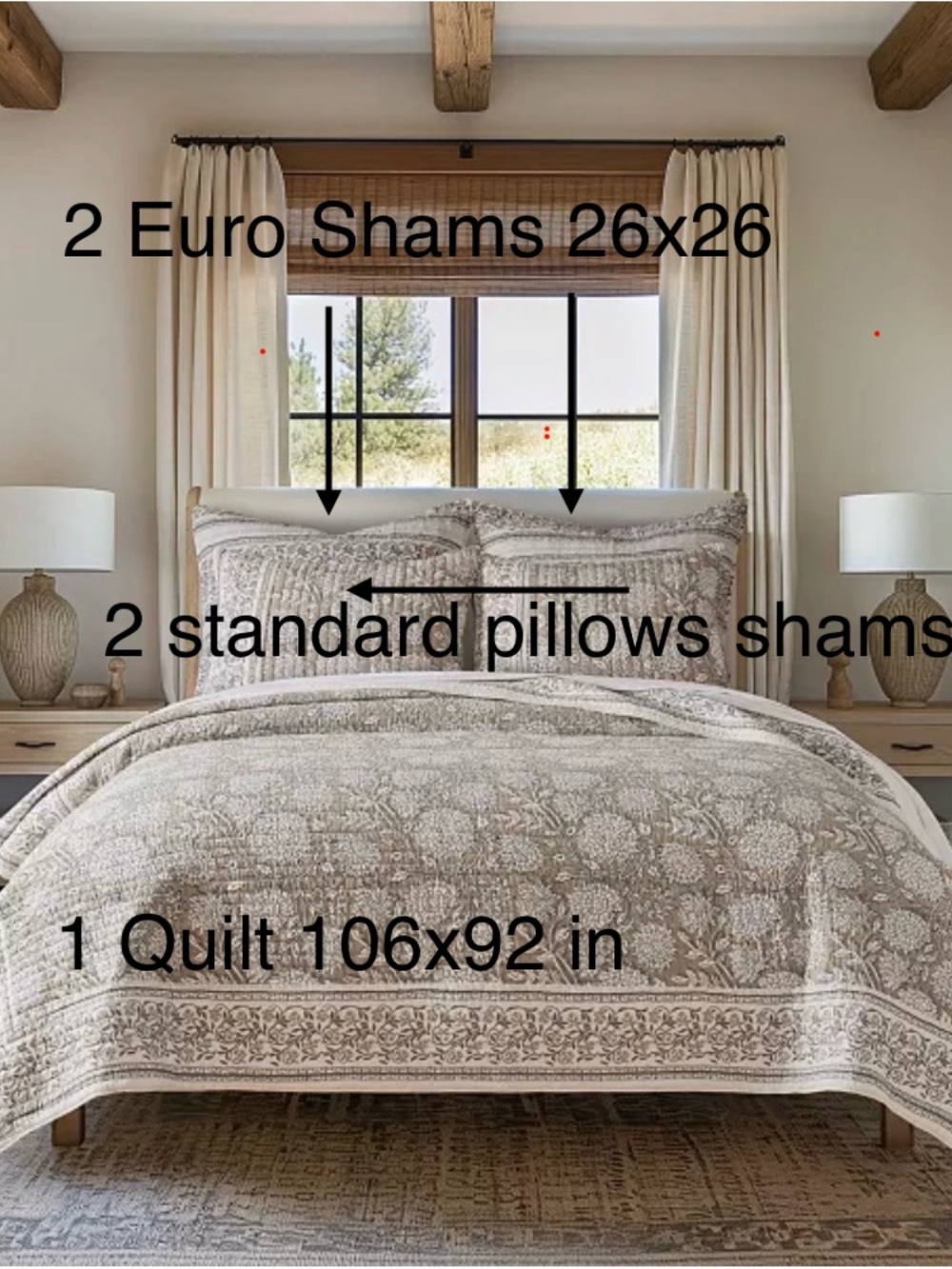 Levtex Home Taupe
Adare Reversible 5-Pc. Quilt Set, King/California King